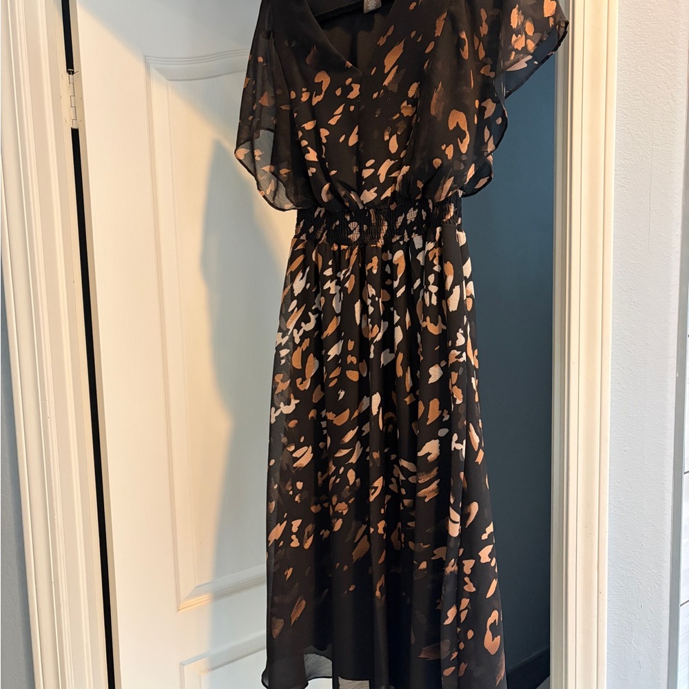 DKNY Black and Brown Maxi Dress - Picture 9 of 9